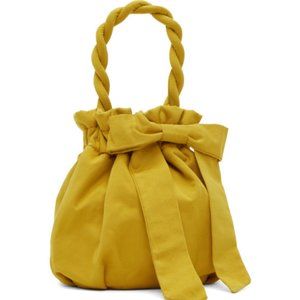 Staud Yellow Nylon Grace Bow Bag